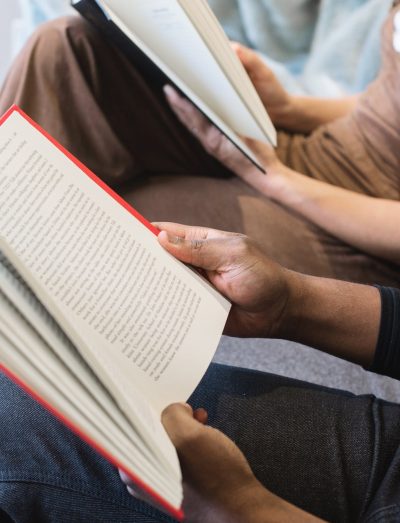 man-reading-book-beside-woman-reading-book-545068